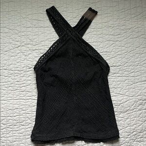 Free People Sunset Tank - Black XS